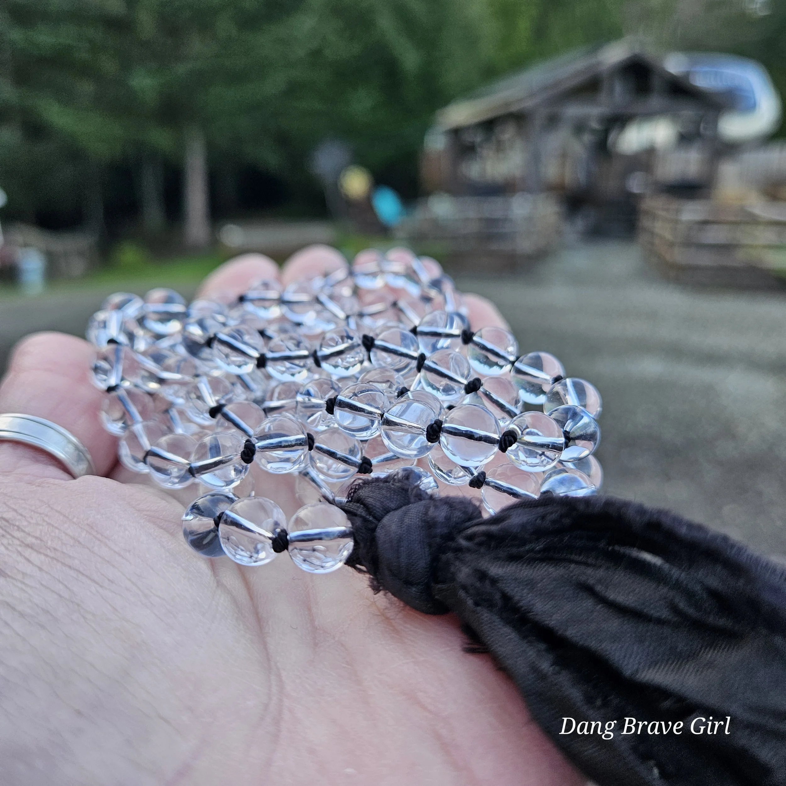 Clear Crystal Mala