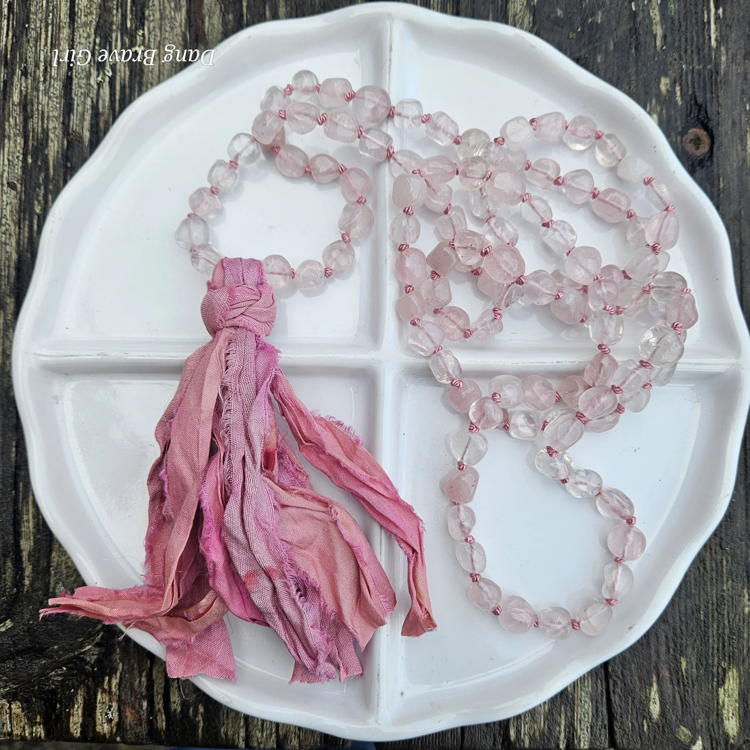 rose quartz mala