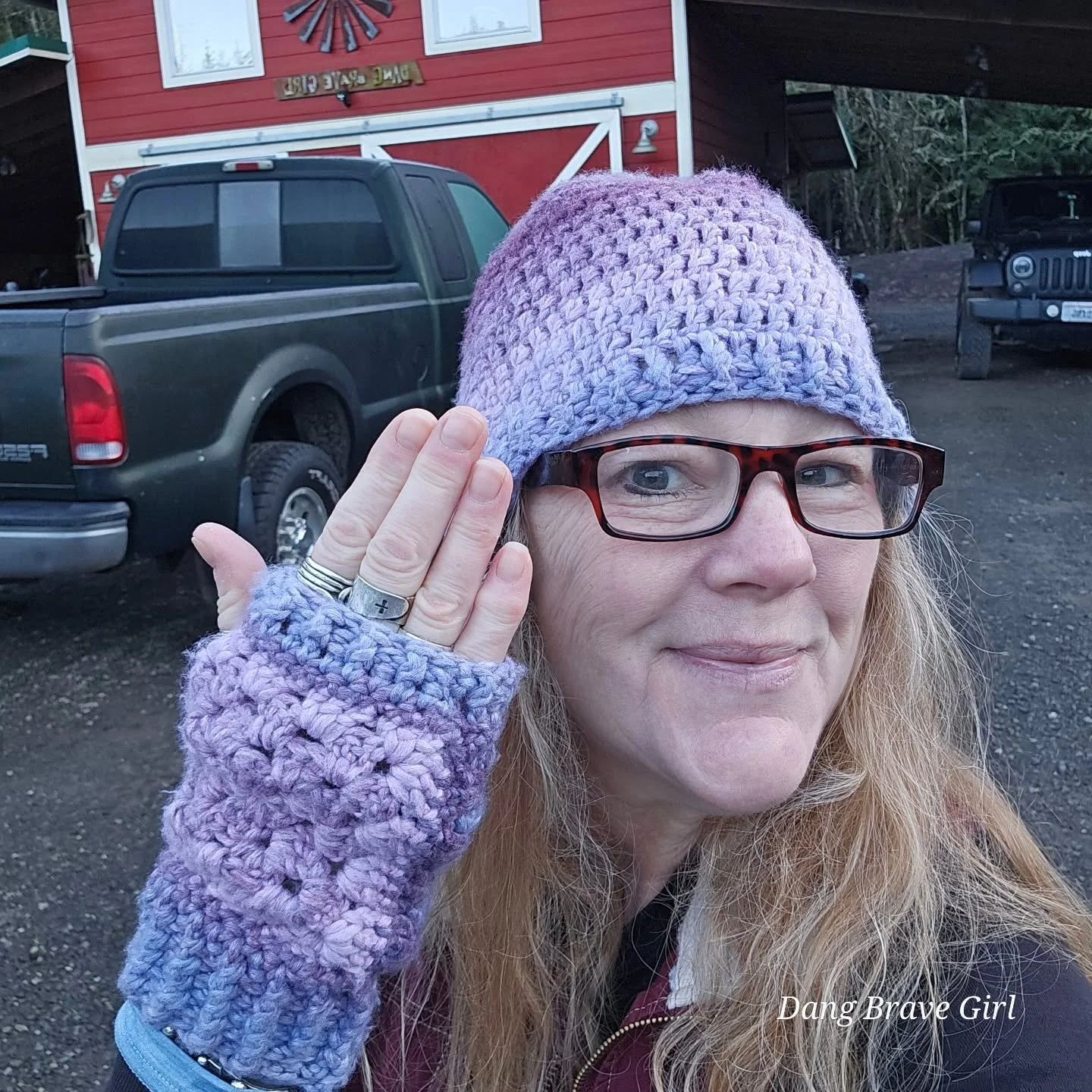 For documentation and accountability purposes only 🤣. I have a lifelong habit of 'saving' things for special occasions. The pretty shirt, the cool boots, the amazing bowl, incredible jewelry...

Well, I made these fingerless gloves (and matching hat