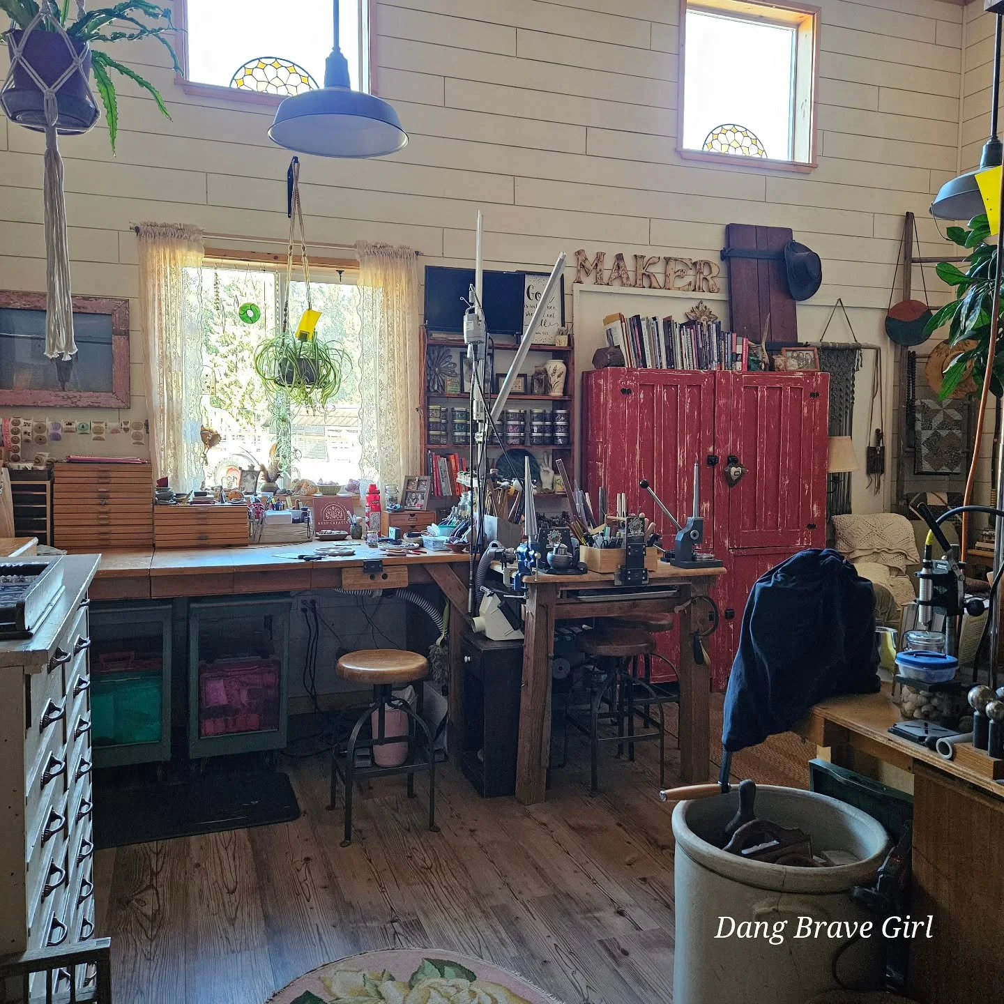 Probably the most important part of what I do is where I do it. Jokingly I might call it DBG Headquarters but it is really just an extension of myself in studio form. I don't get a ton of people coming by but those that do always tell me it feels lik