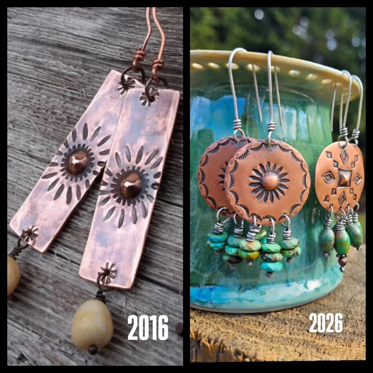 Hand stamped details have been my 'thing' since the beginning.... they can be a simple reminder tucked inside a cuff, a sweet sentiment on the back of a pendant that no one knows about but you or they can can be bold petals on a big blooming sunflowe