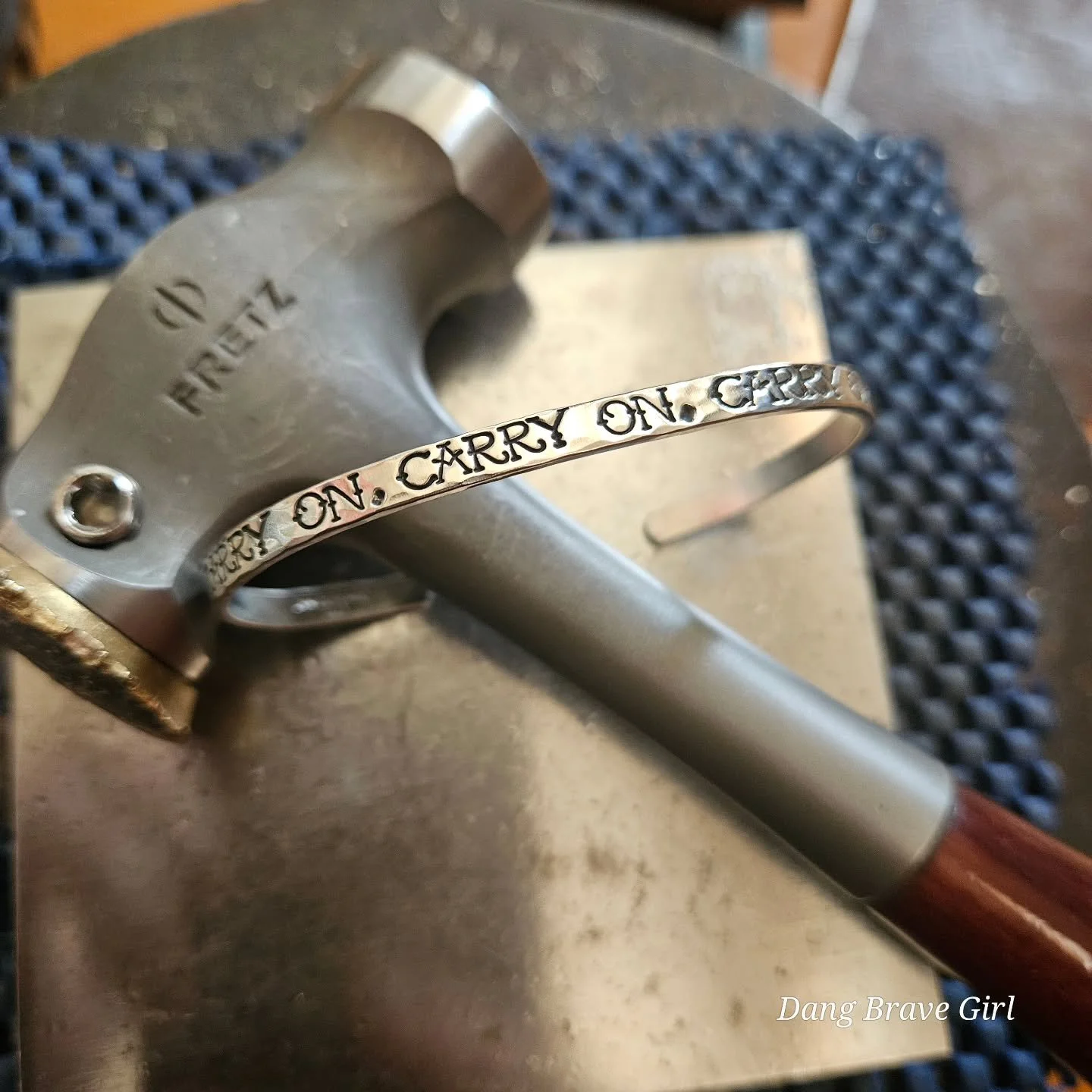 I had 2 separate custom cuff requests last week and they couldn't of been more timely for me. I love how it works like that 🧡.

I am a huge believer of wearing tangible reminders and that goes back to how DBG got started, wanting to have something t