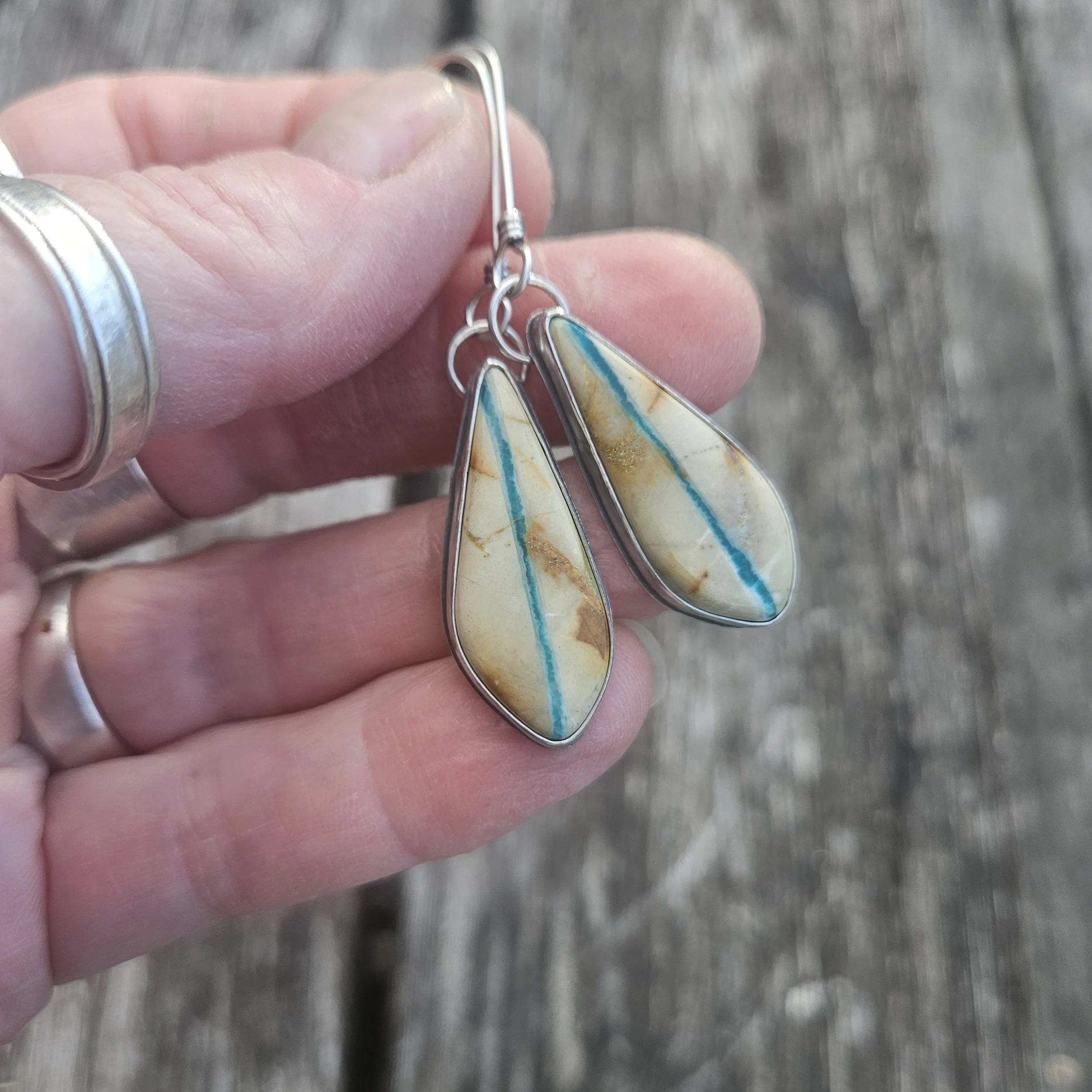 royston ribbon turquoise earrings