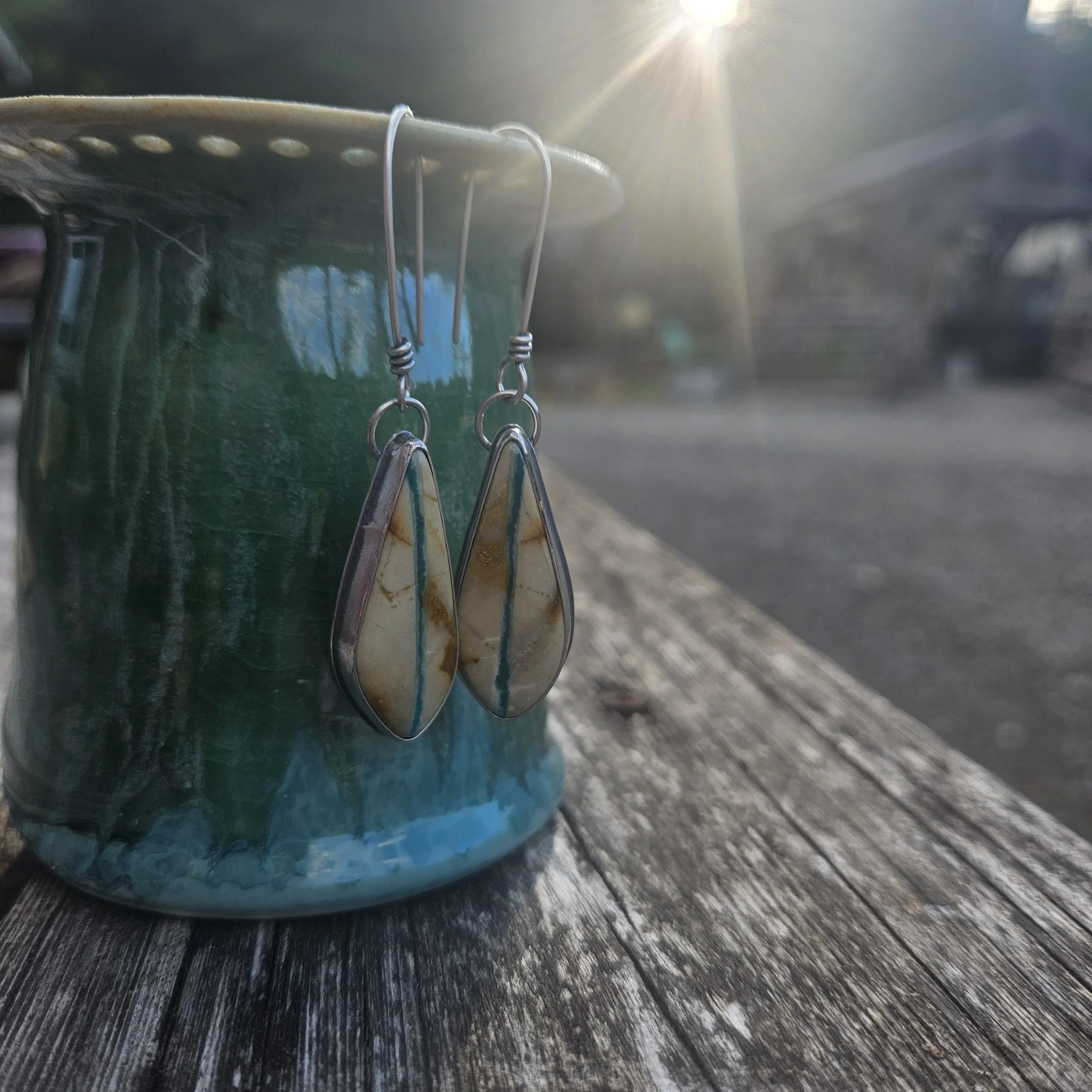 Take Me To The River Turquoise Earrings