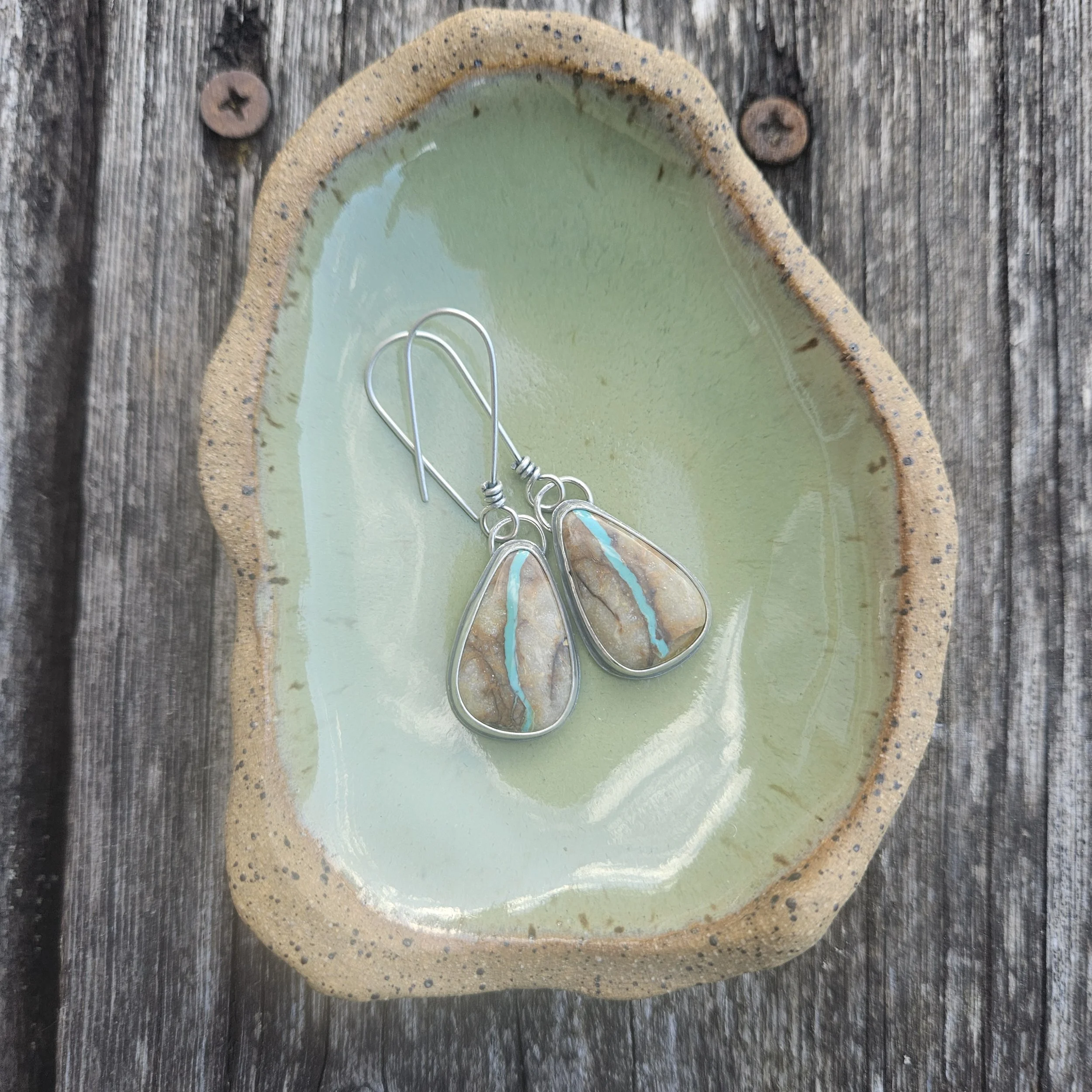 royston ribbon turquoise earrings