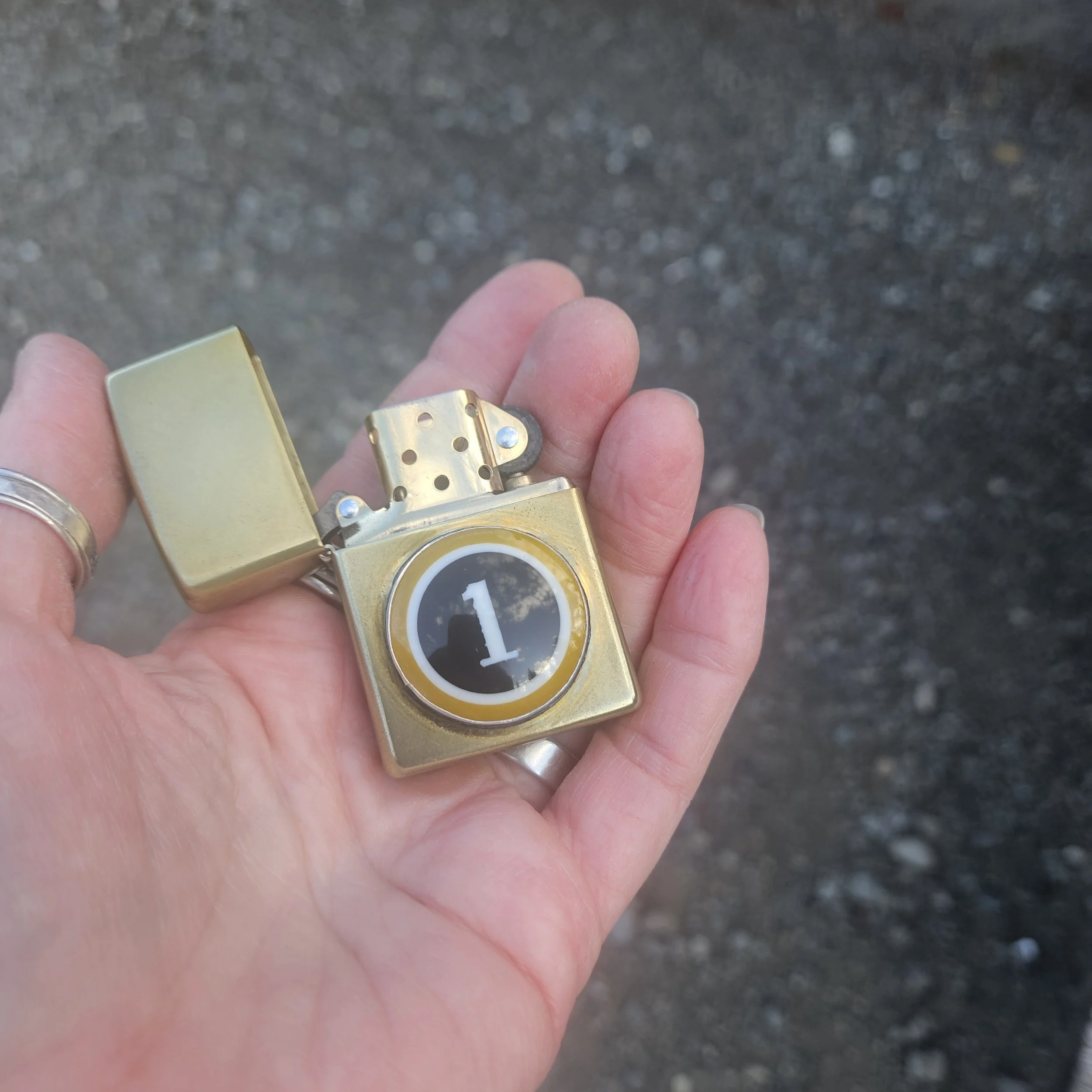 pool ball zippo