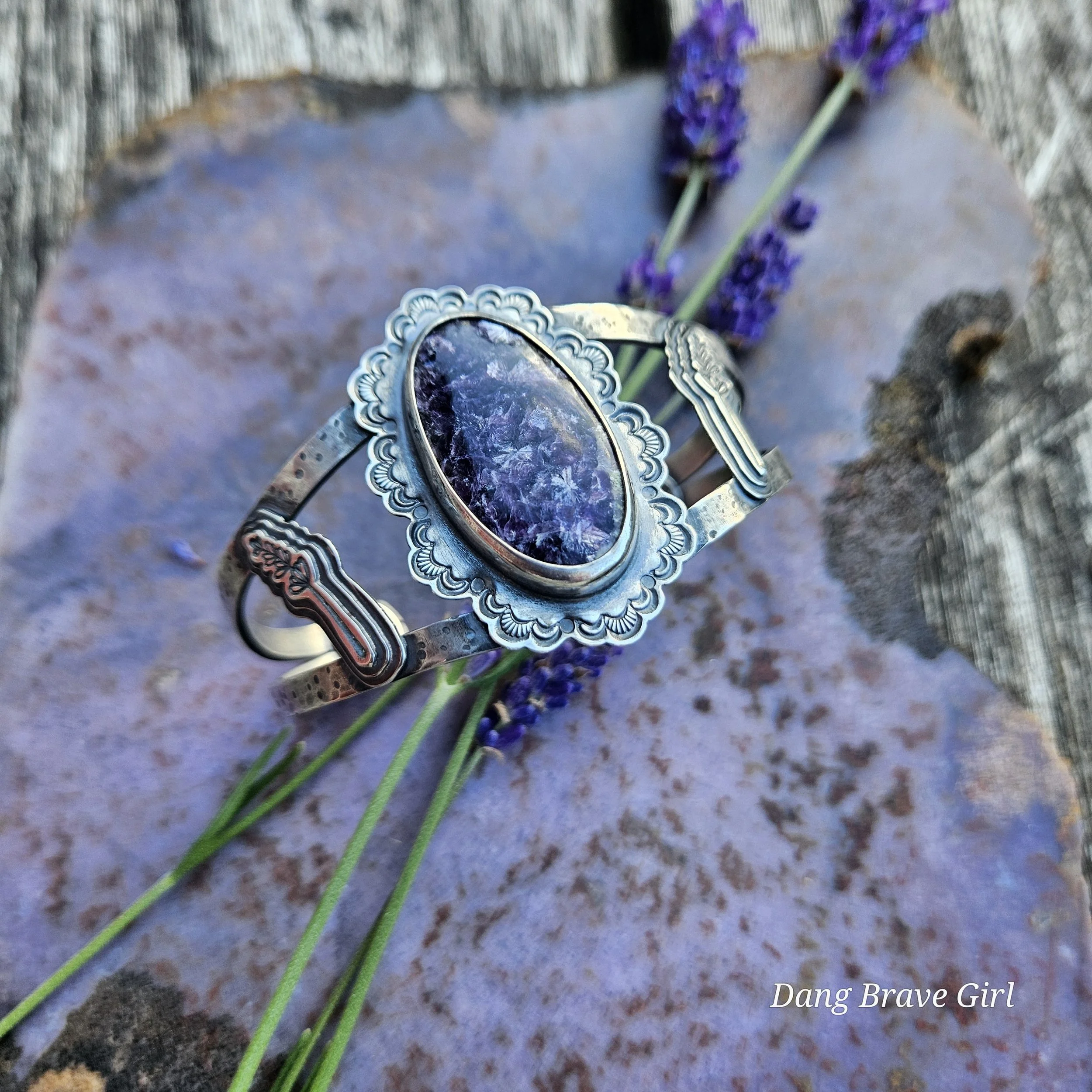 lepidolite cuff