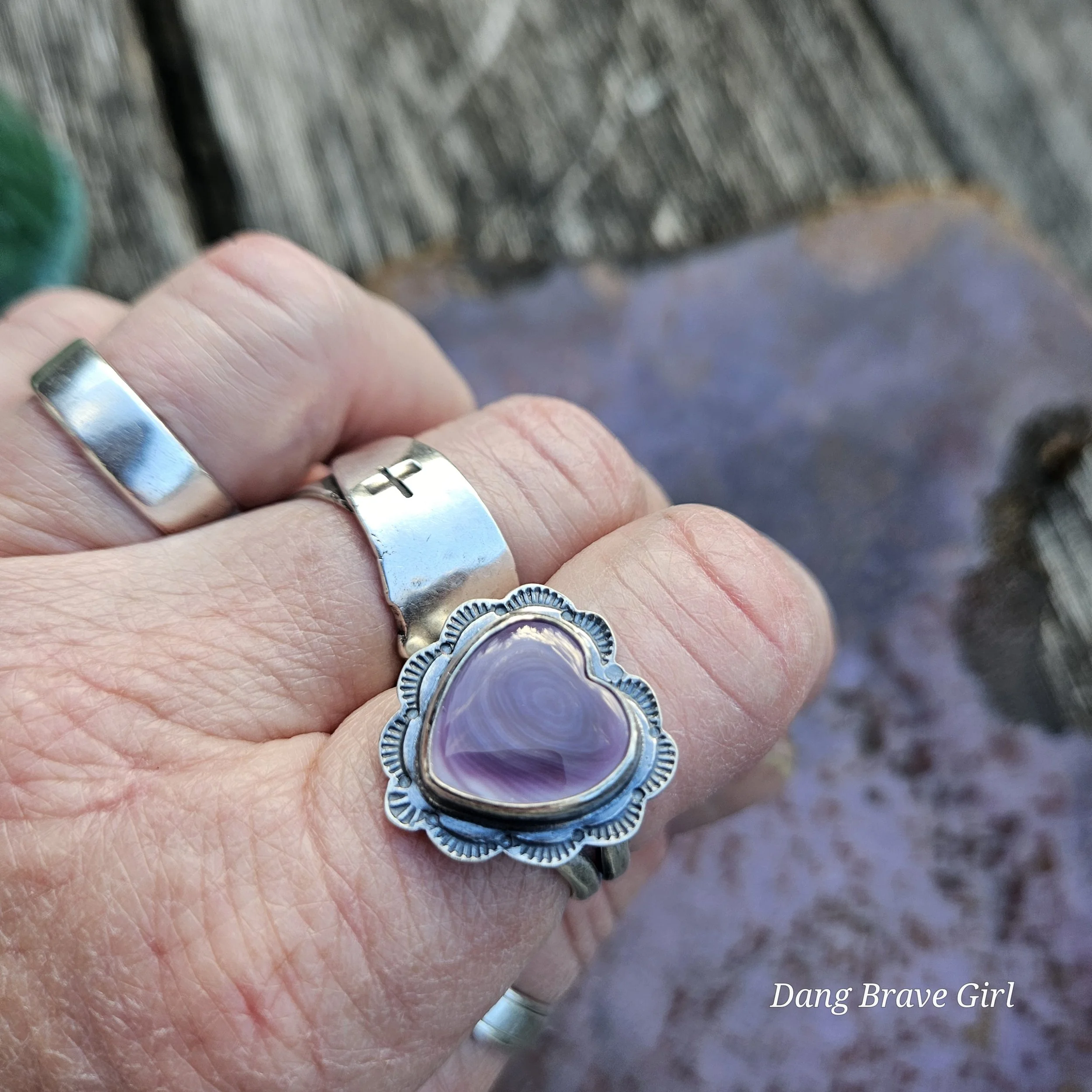 wampum heart ring