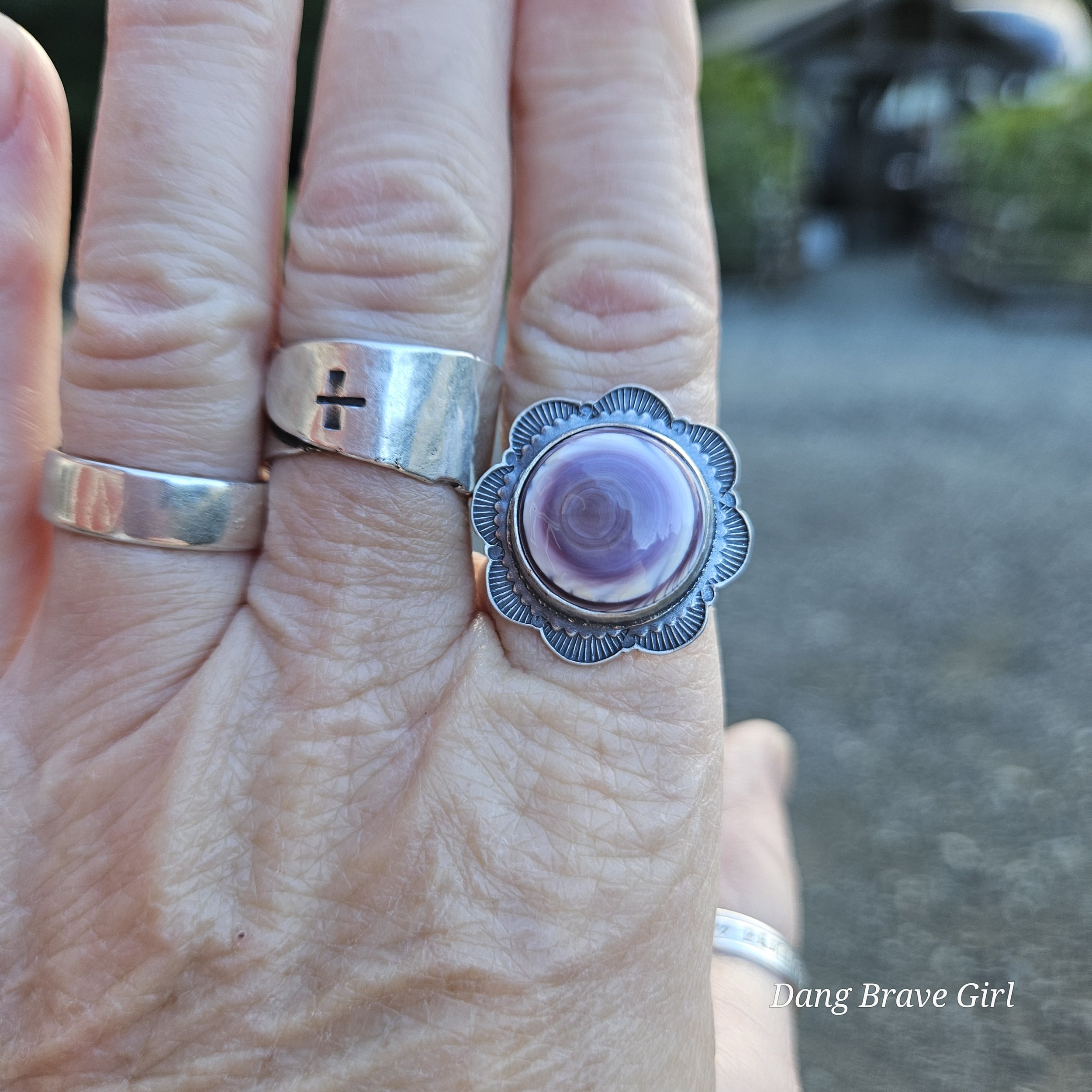 wampum flower ring