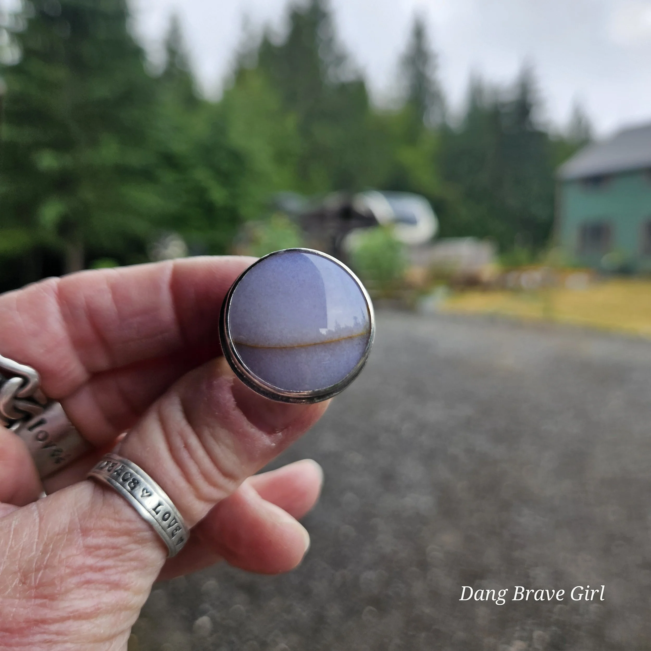 Oregon Sunset Jasper Ring Size 9