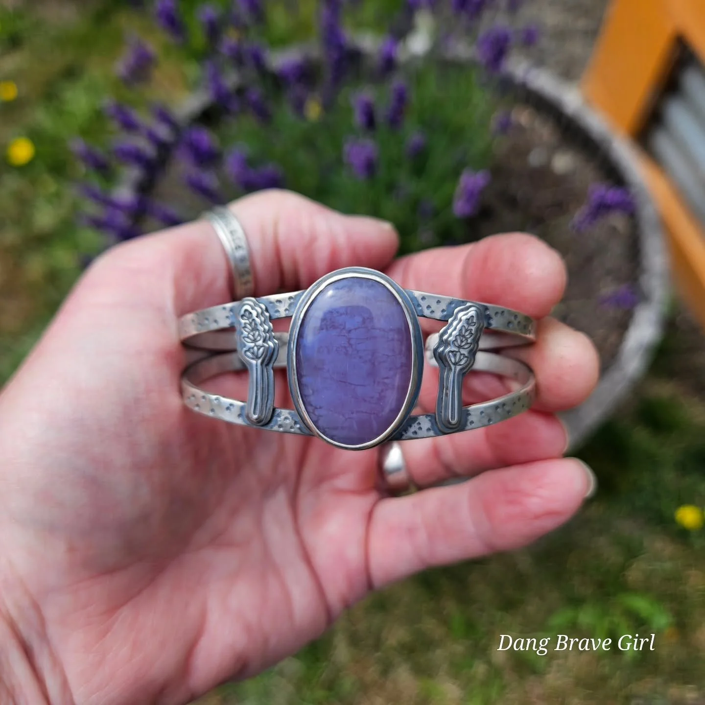 Keep Blooming 🪻

If you saw my story the other day, you may have heard me share about my 'mistake' on this cuff. Through the entire process of creating it and taking pictures it wasn't until I walking back inside with it that I saw my error... it wa
