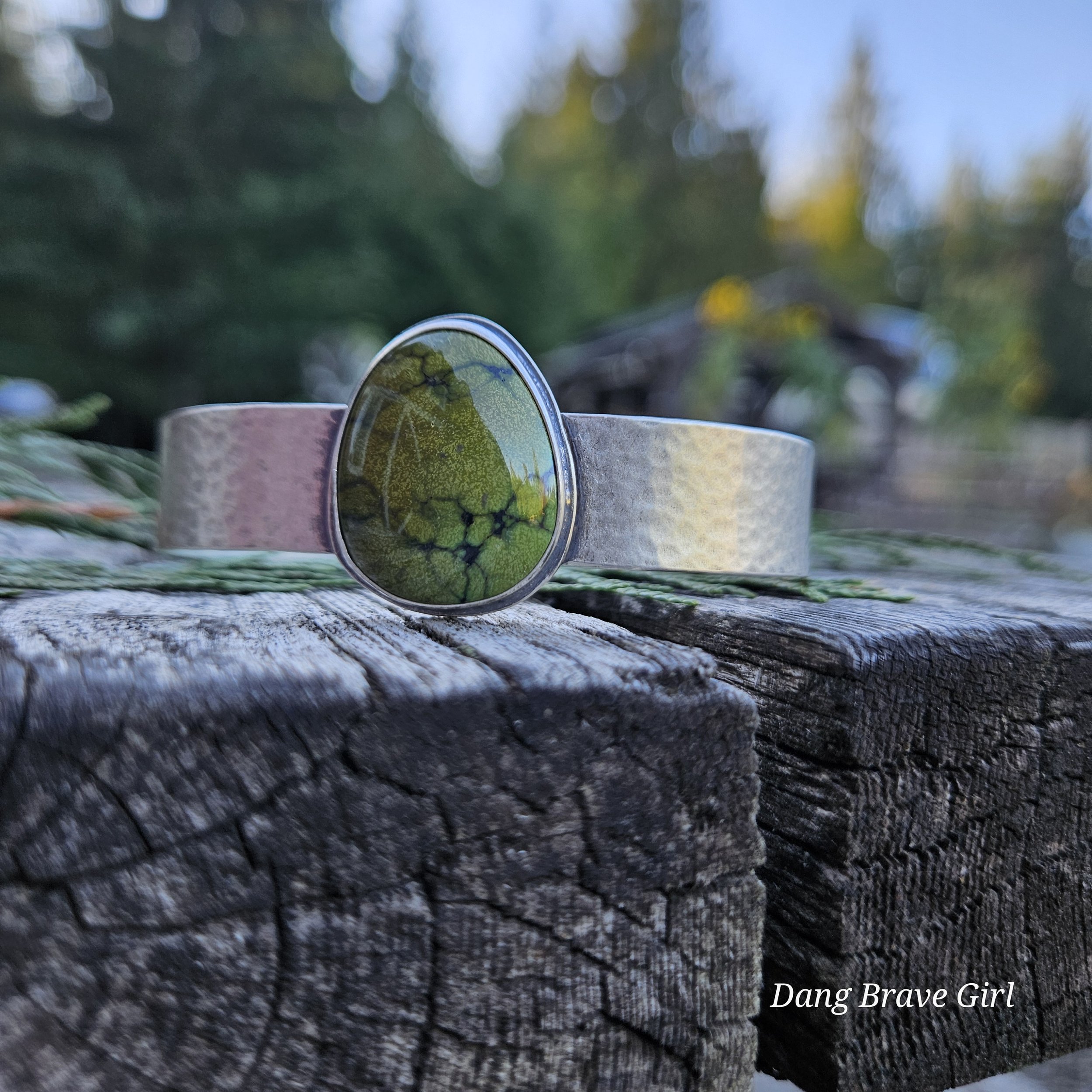 She Talks to Trees Turquoise Cuff