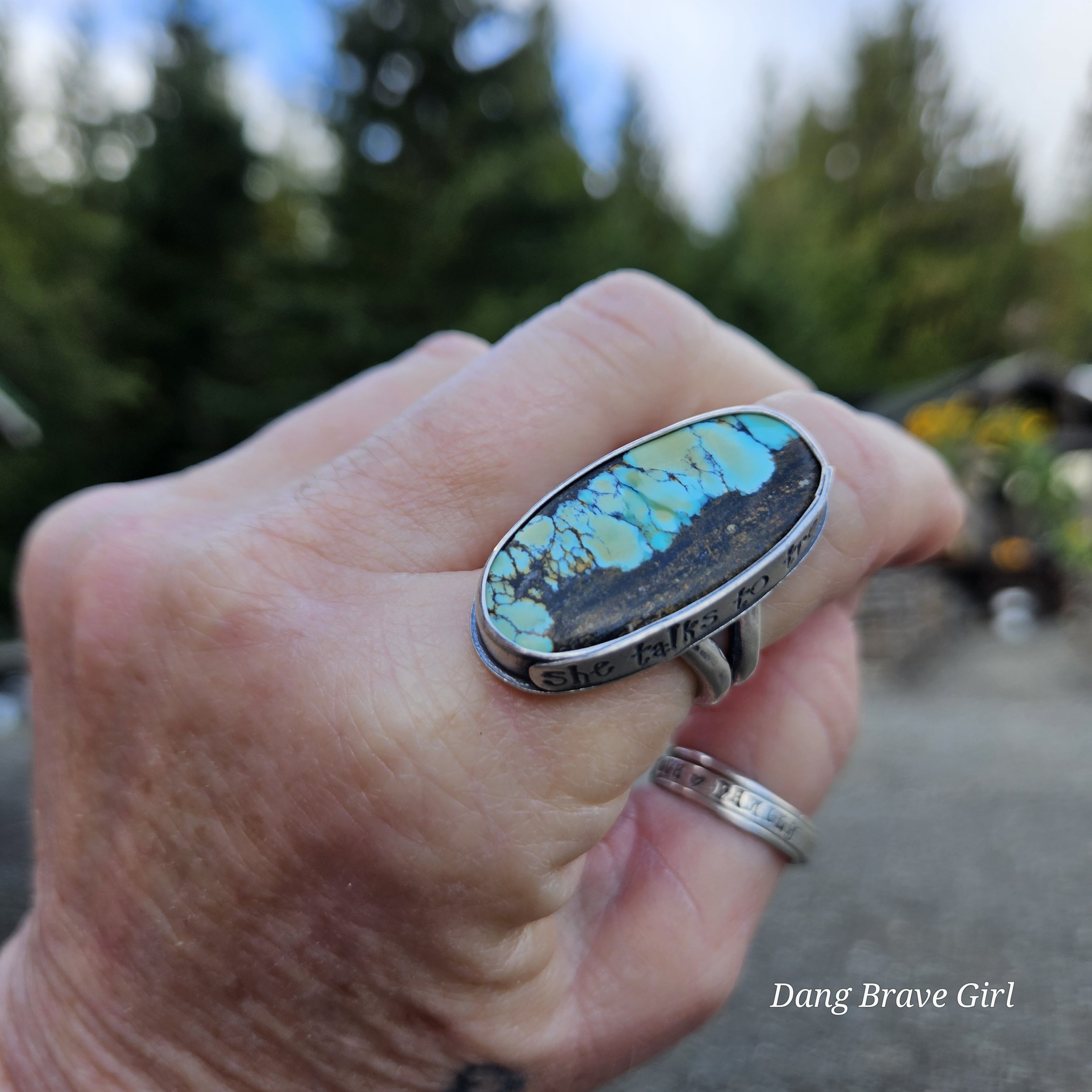 She Talks To Trees Ring Size 8.5