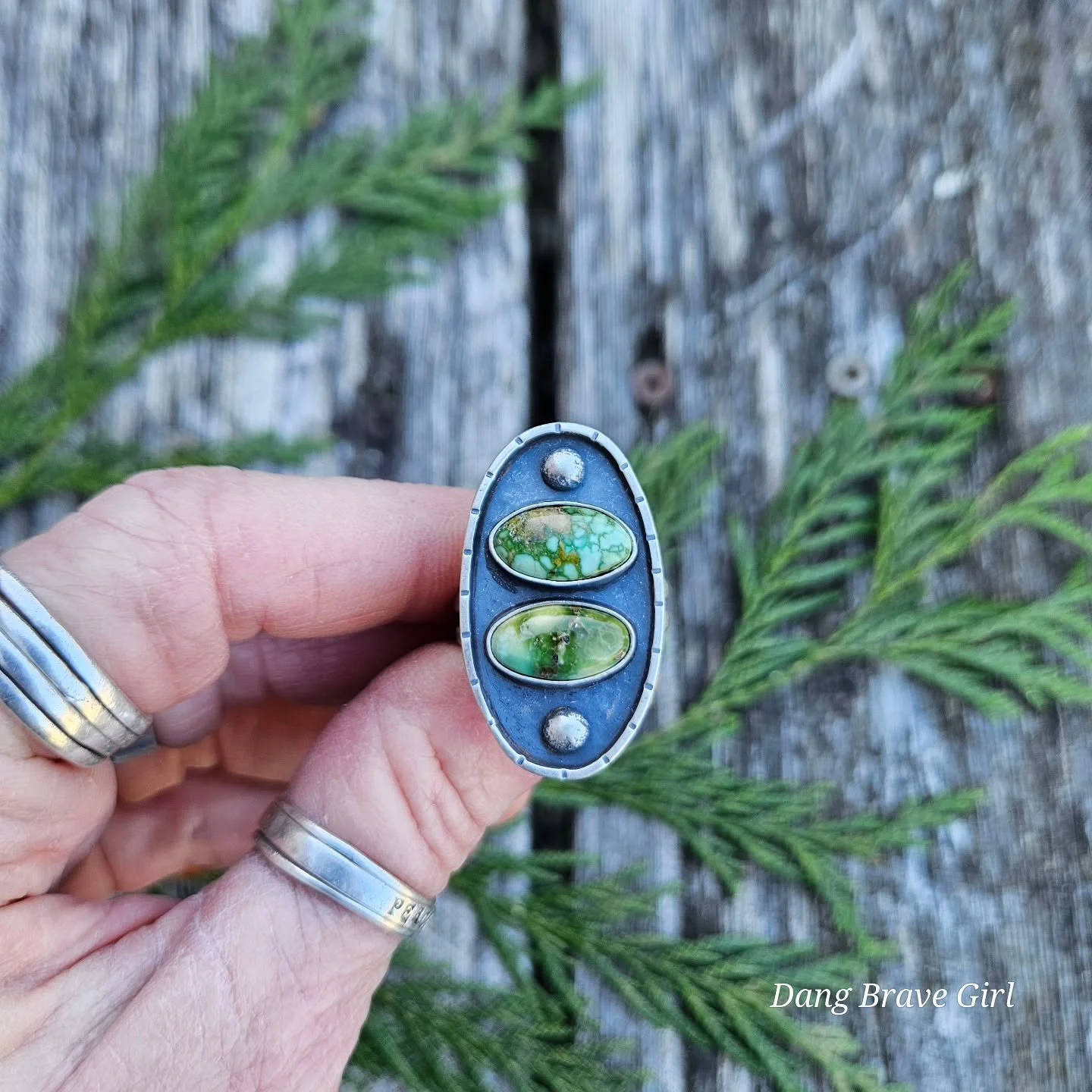Thank you so very much for loving on the She Talks To Trees Collection....I am grateful to know you fellow tree talkers are out there 💚.
I named this ring As Above So Below but I secretly called it 'On Earth As It Is In Heaven'.... both carry the sa