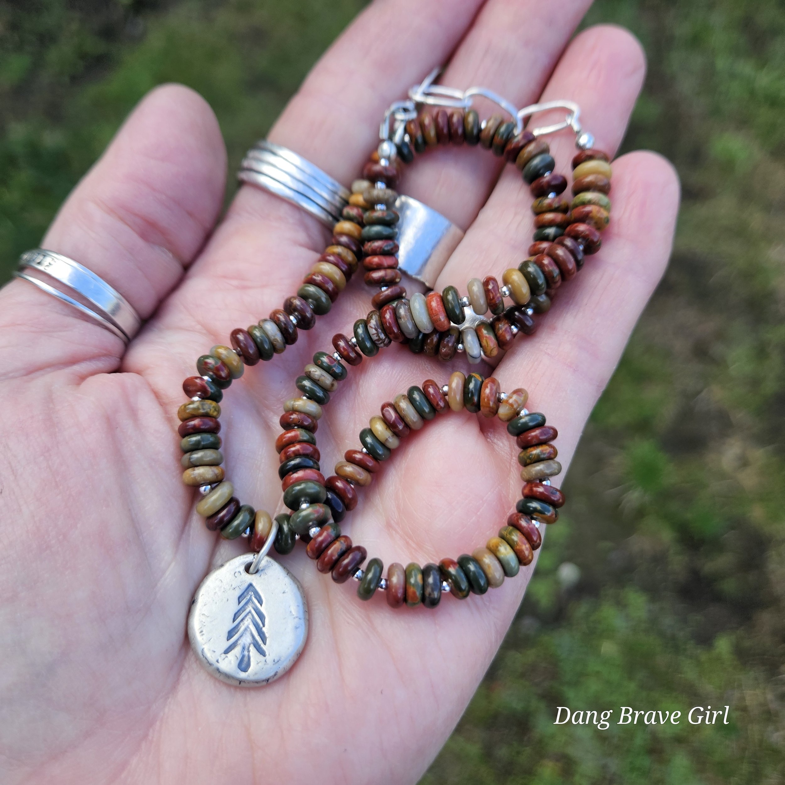Red Creek Jasper Tree Necklace