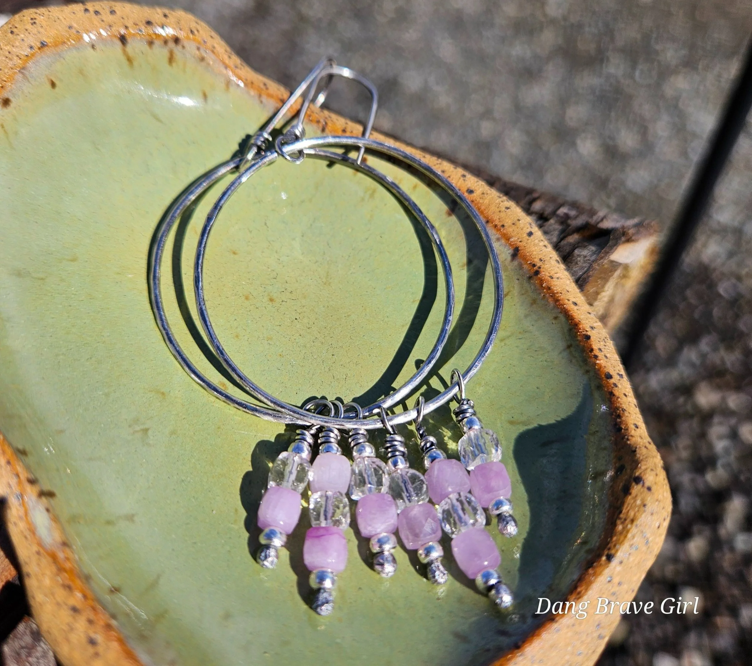 crystal hoops