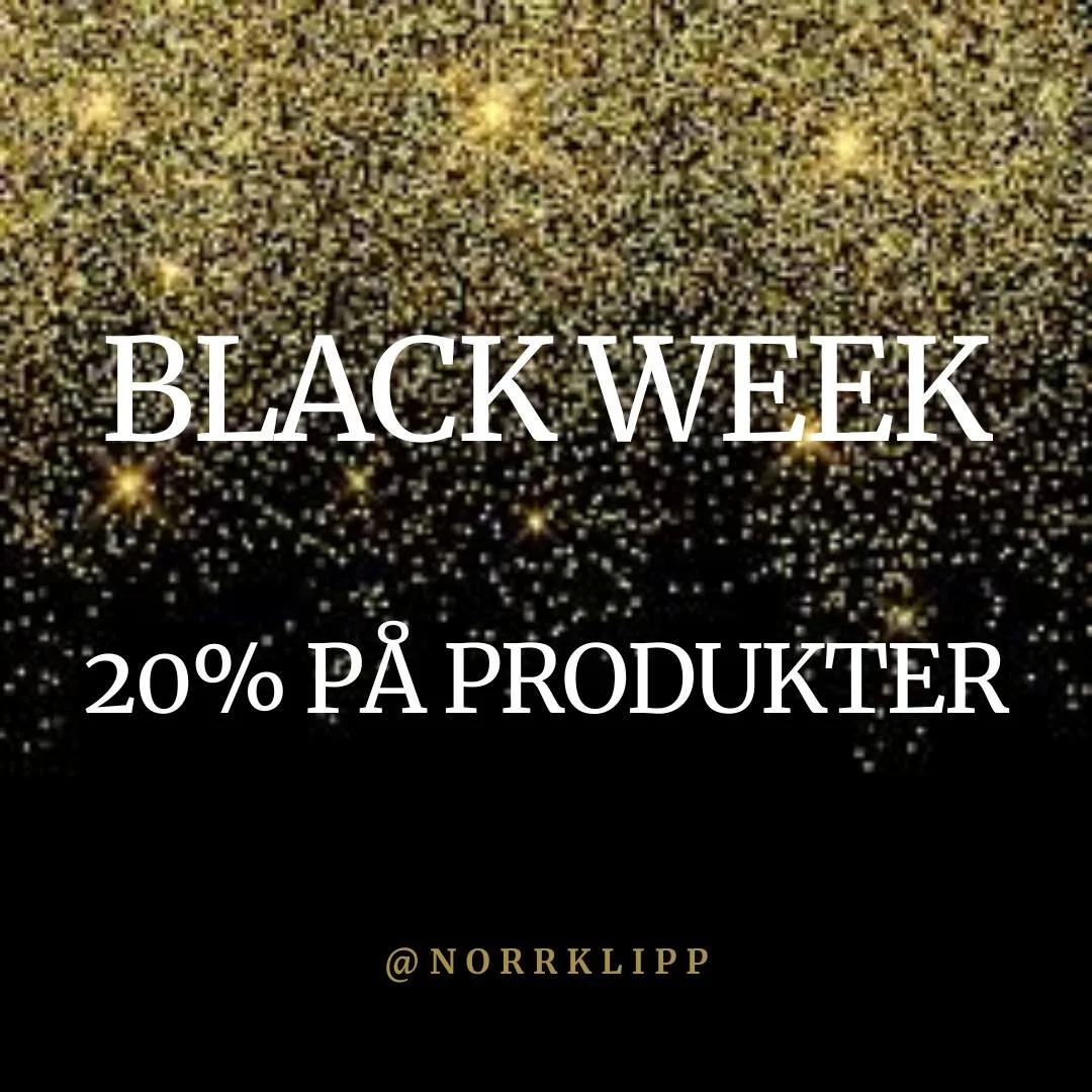 BLACK WEEK &auml;r h&auml;r😍 Hela n&auml;sta vecka har vi 20% p&aring; allt! Passa p&aring; att fylla p&aring; badrumssk&aring;pet med dina favoriter.✨

🖤20% p&aring; alla produkter
🖤 20% p&aring; ghd verktyg

* G&auml;ller ej p&aring; presentboxa