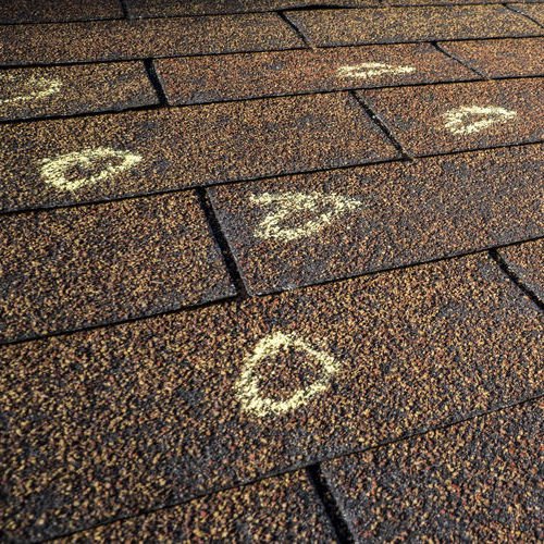 Damaged Roof Markings