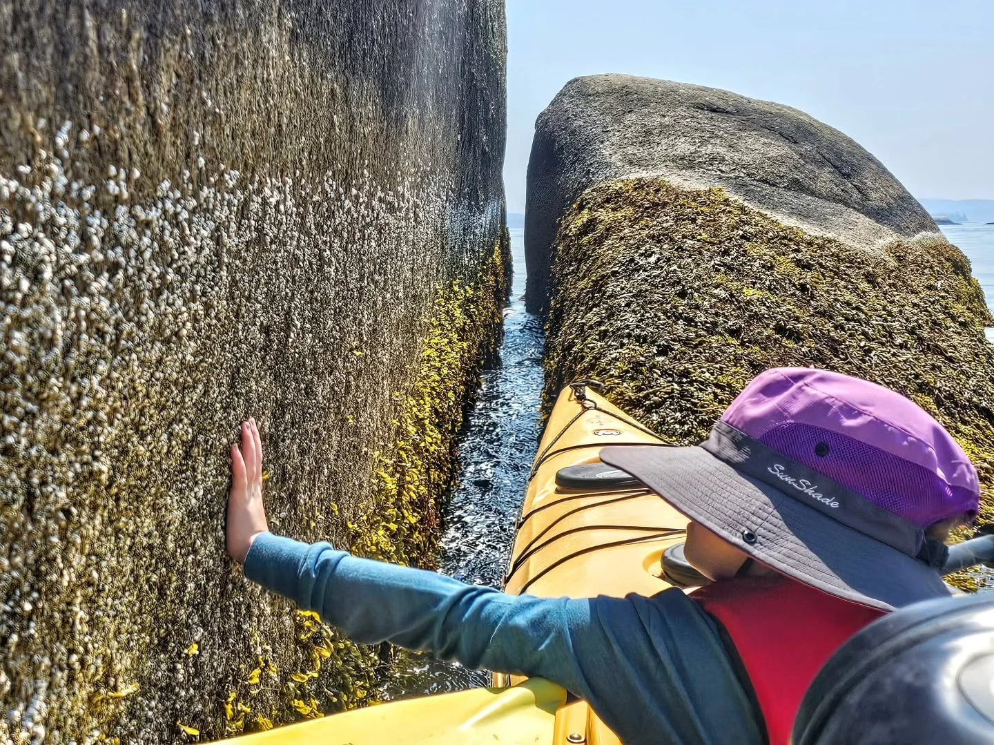 She had to touch the butt @ the rock formation locally called the Fisherman's Ass