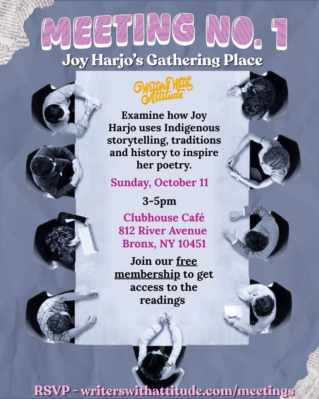 Writers With Attitude Presents: Honoring Indigenous Memory and Tradition with Joy Harjo