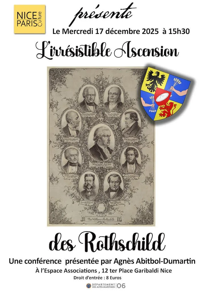 Mercredi 17 décembre 2025 - Conférence : L'irrésistible ascension des Rothschild