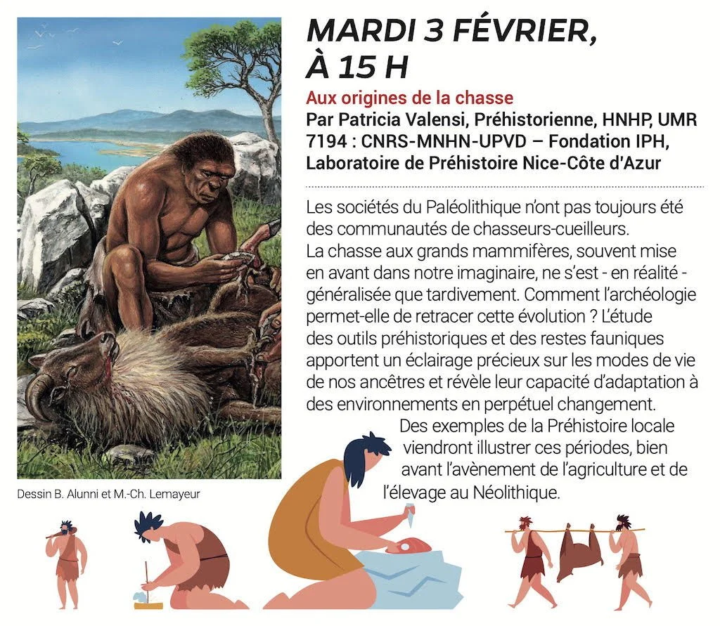 Mardi 3 février 2026 - Conférence : Aux origines de la chasse