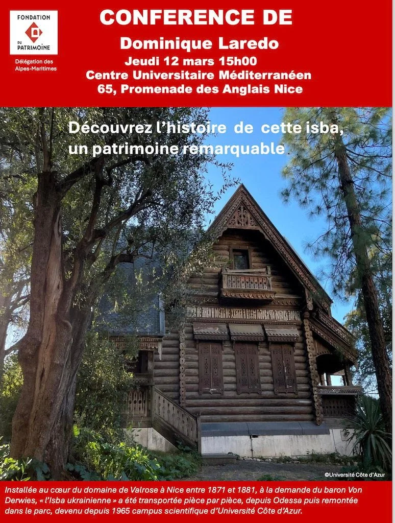 Jeudi 12 mars 2026 - Conférence : Isba du parc Valrose