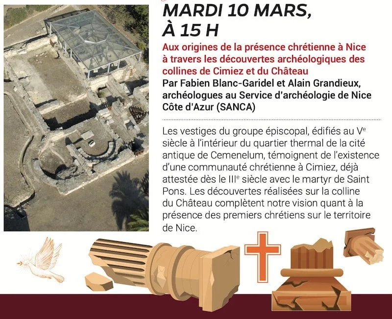 Mardi 10 mars 2026 - Conférence : Nice paléochrétienne