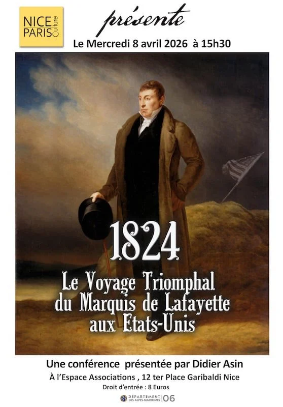 Mercredi 8 avril 2026 - Conférence : Lafayette aux États-Unis 