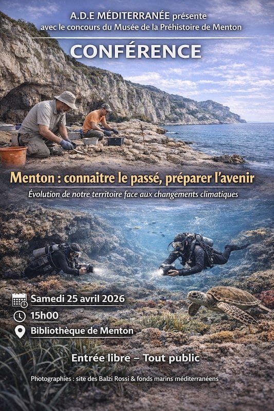 Samedi 25 avril 2026 - Conférence : Menton, connaître le passé, préparer l'avenir