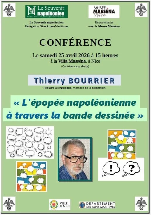 Samedi 25 avril 2026 - Conférence : L'épopée napoléonienne à travers la bande dessinée