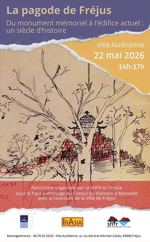 Vendredi 22 mai 2026 - Cycle de conférences à Fréjus : Pagode de Fréjus