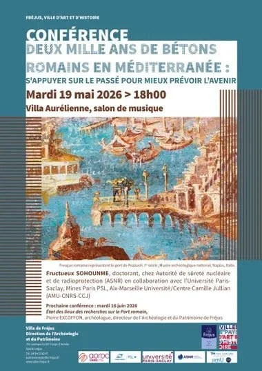 Mardi 19 mai 2026 - Conférence : Bétons romains