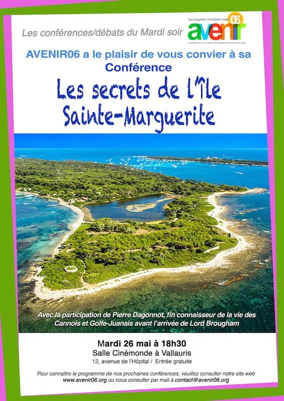 Mardi 26 mai 2026 - Conférence : Les secrets de l'île Sainte-Marguerite