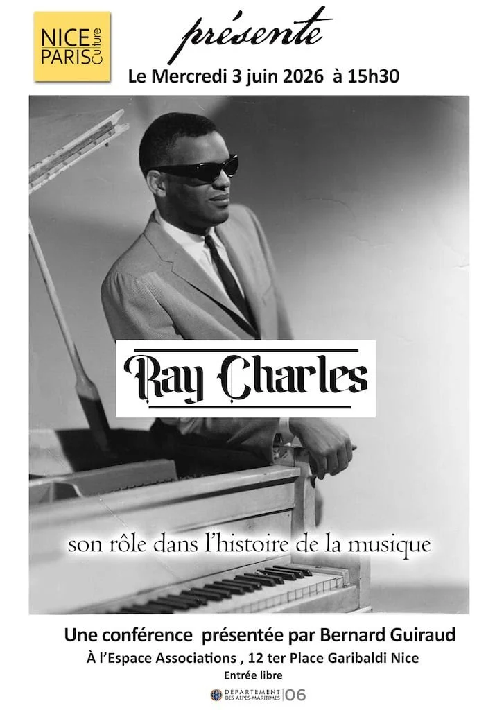 Mercredi 3 juin 2026 - Conférence : Ray Charles