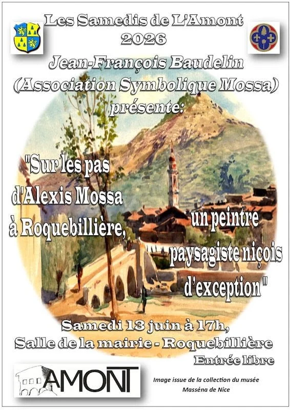 Samedi 13 juin 2026 - Conférence : Sur les pas d'Alexis Mossa à Roquebillière