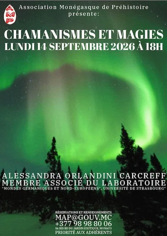 Lundi 14 septembre 2026 - Conférence du Musée d'Anthropologie préhistorique de Monaco : Chamanismes et magies