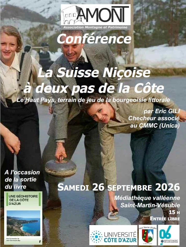 26 septembre 2026 - Conférence : La Suisse niçoise à deux pas de la Côte 