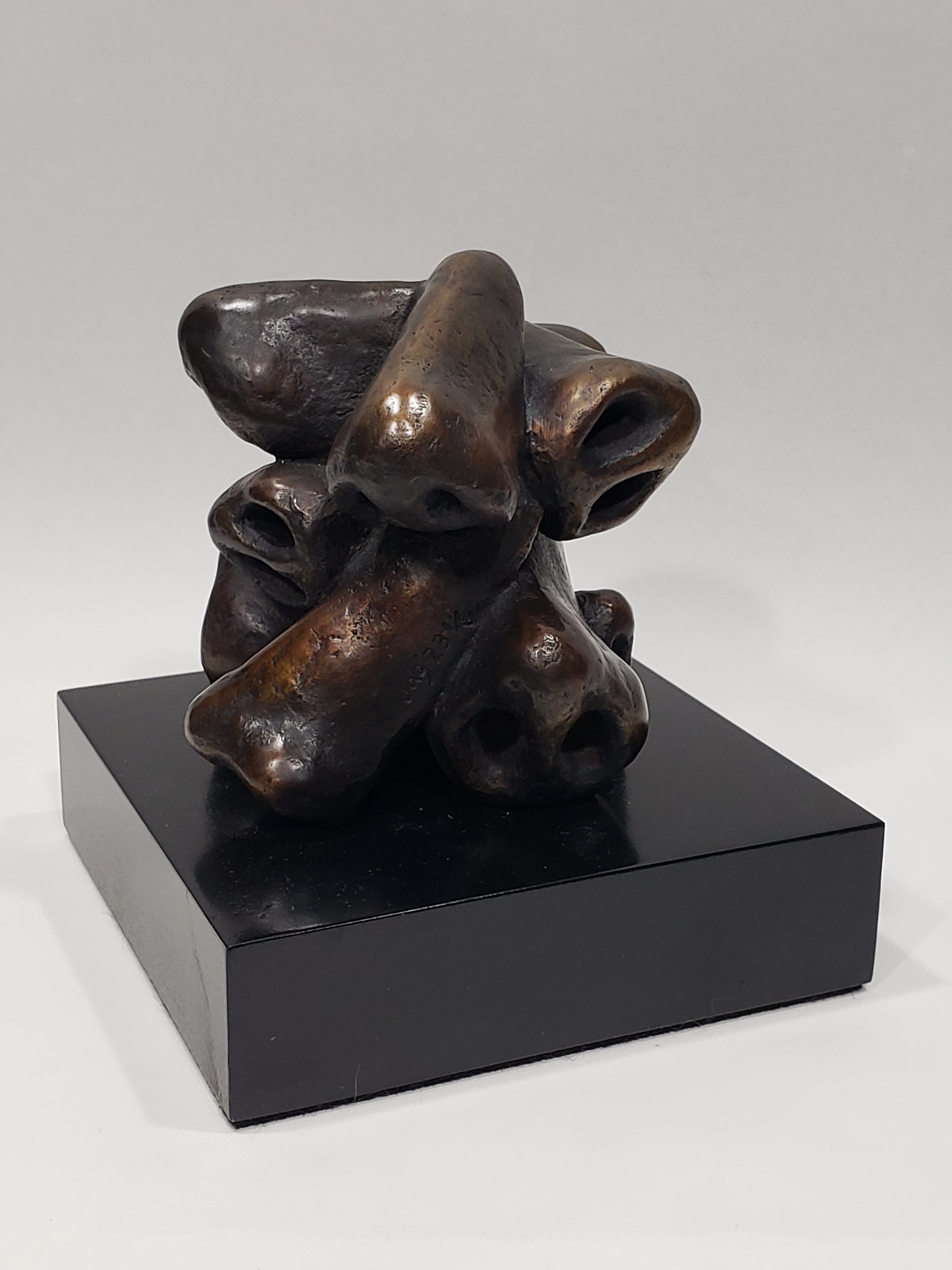 No Yeses, 10 Nos, $2100, bronze, 4x4x5, edition of 5