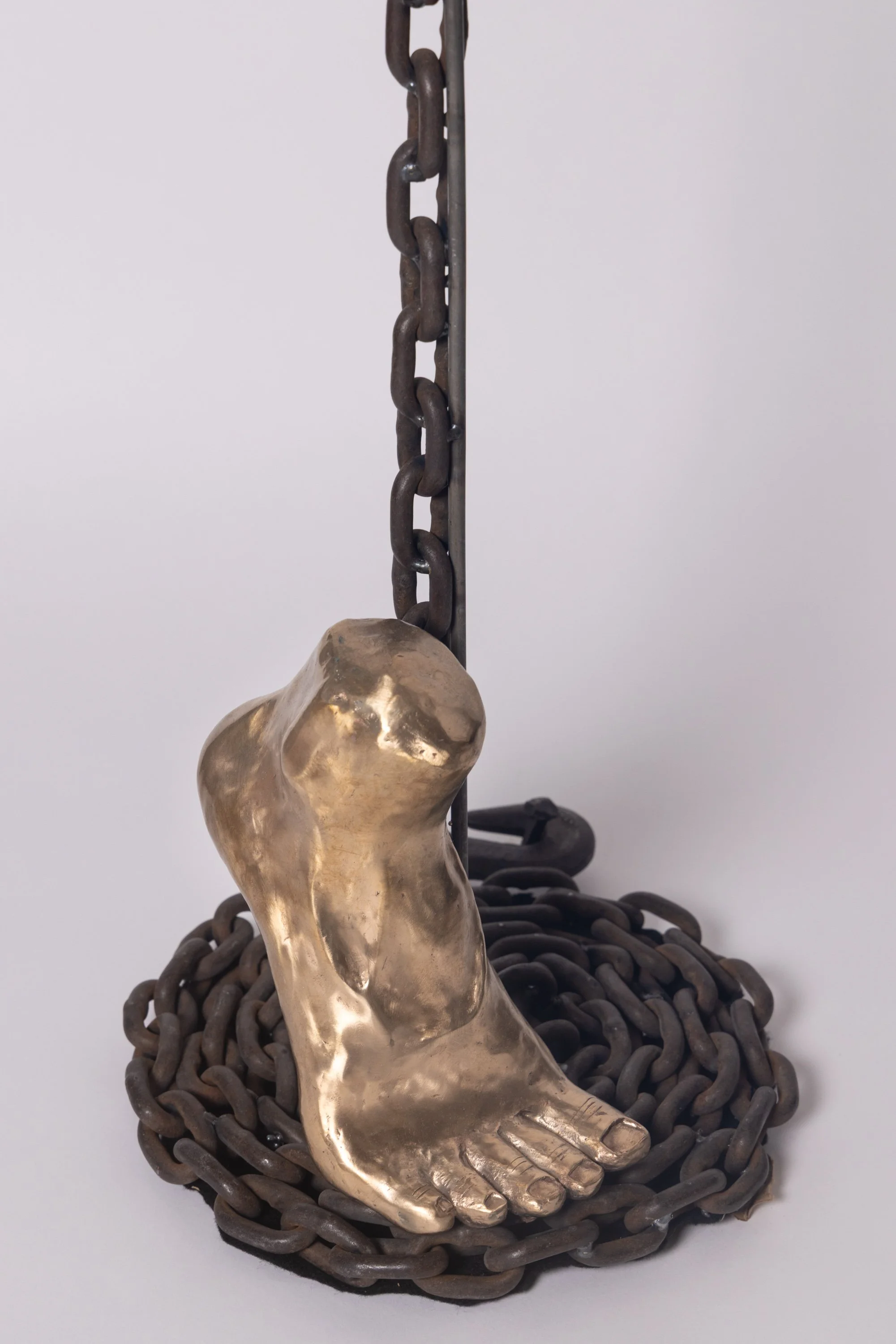 The Escape 1, bronze and steel, 11 x 12 x 81