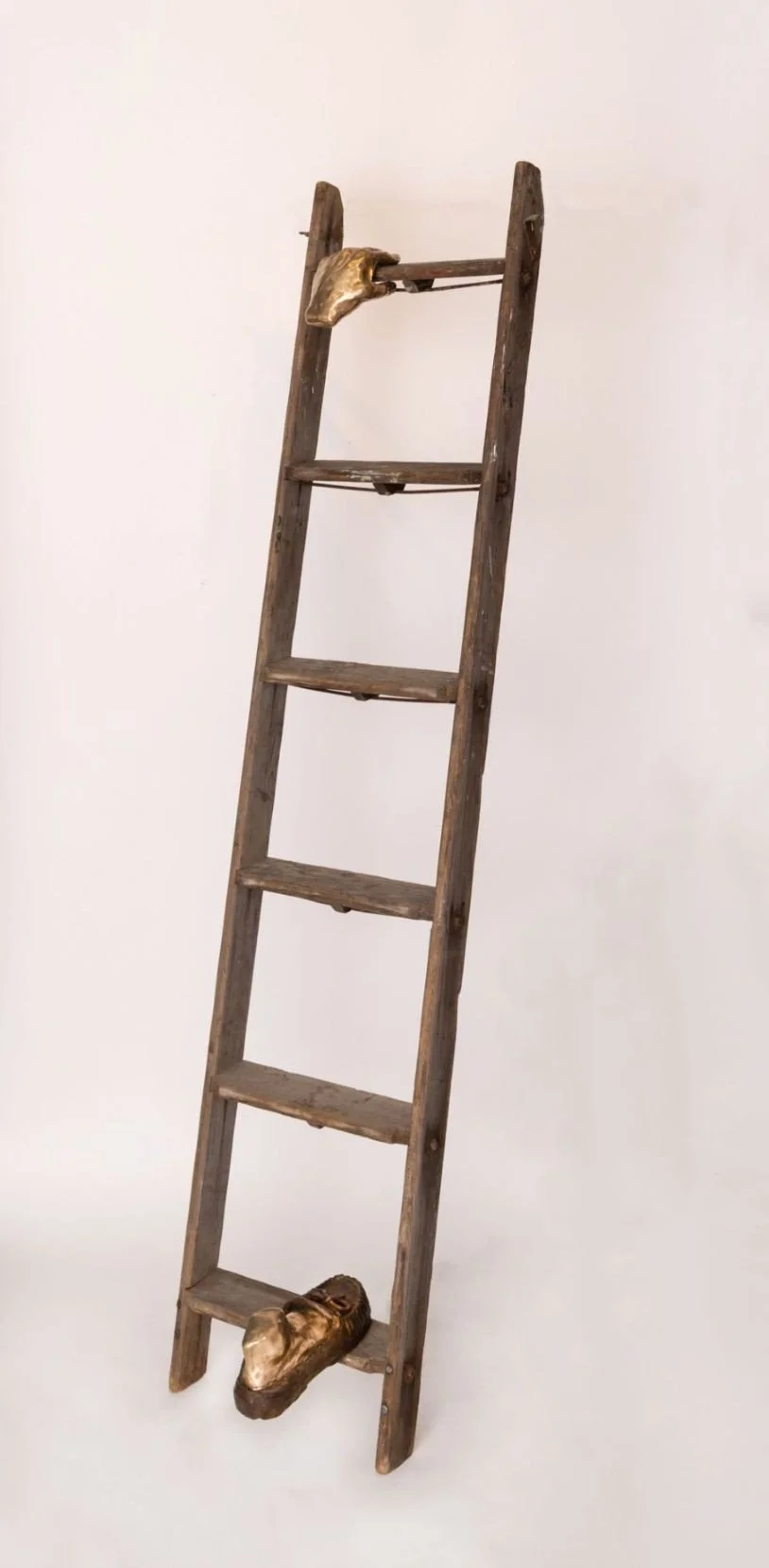 The Escape 2, bronze and wood, 10 x 15.5 x 72