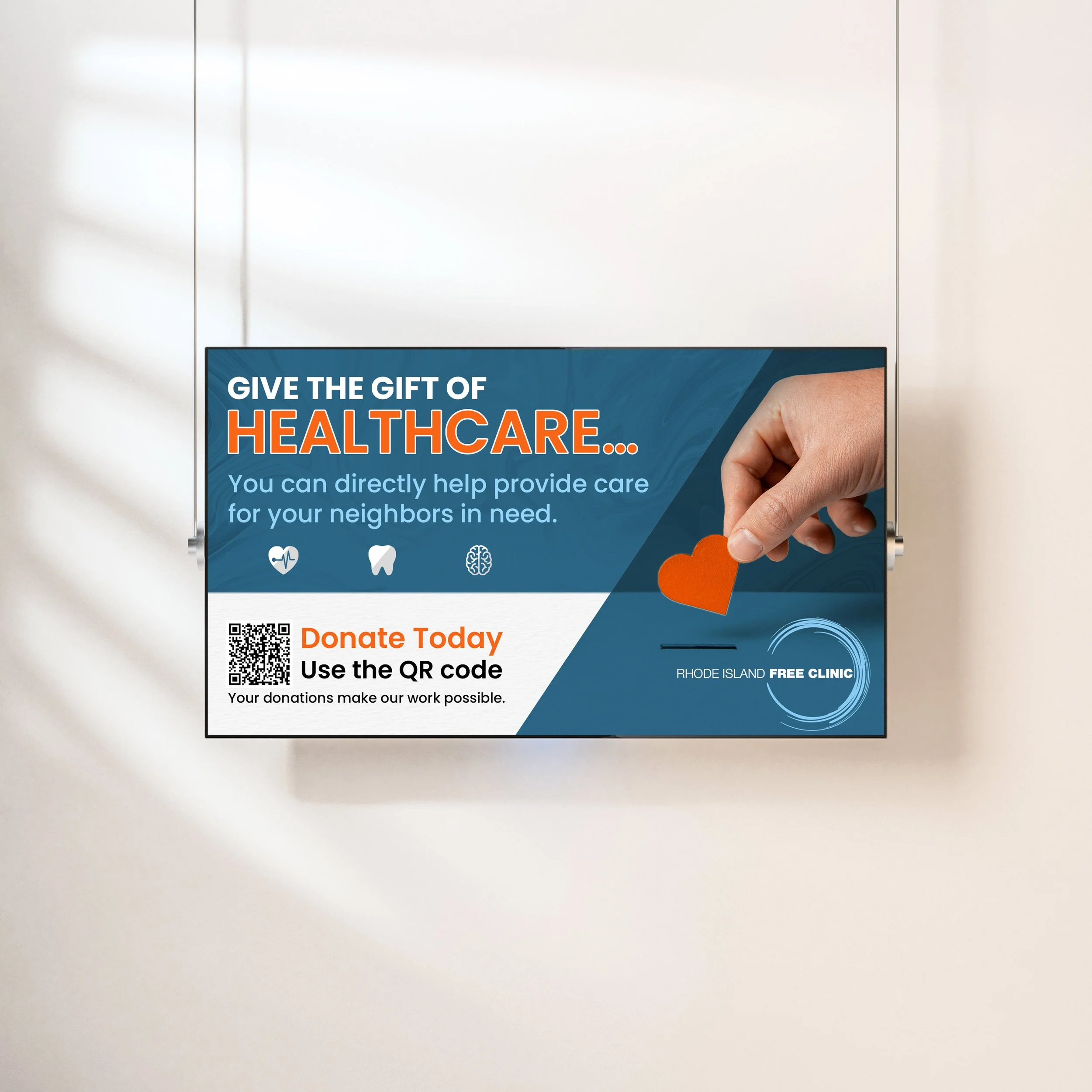 RI Free Clinic Banner Mockup