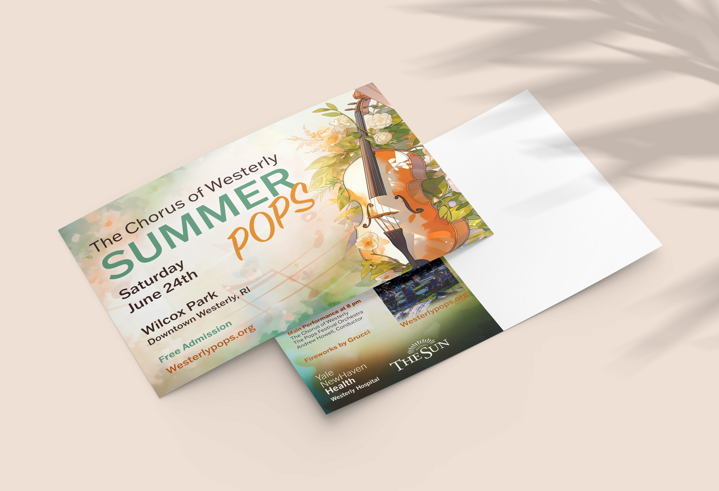 Summer Pops Postcard Mockup