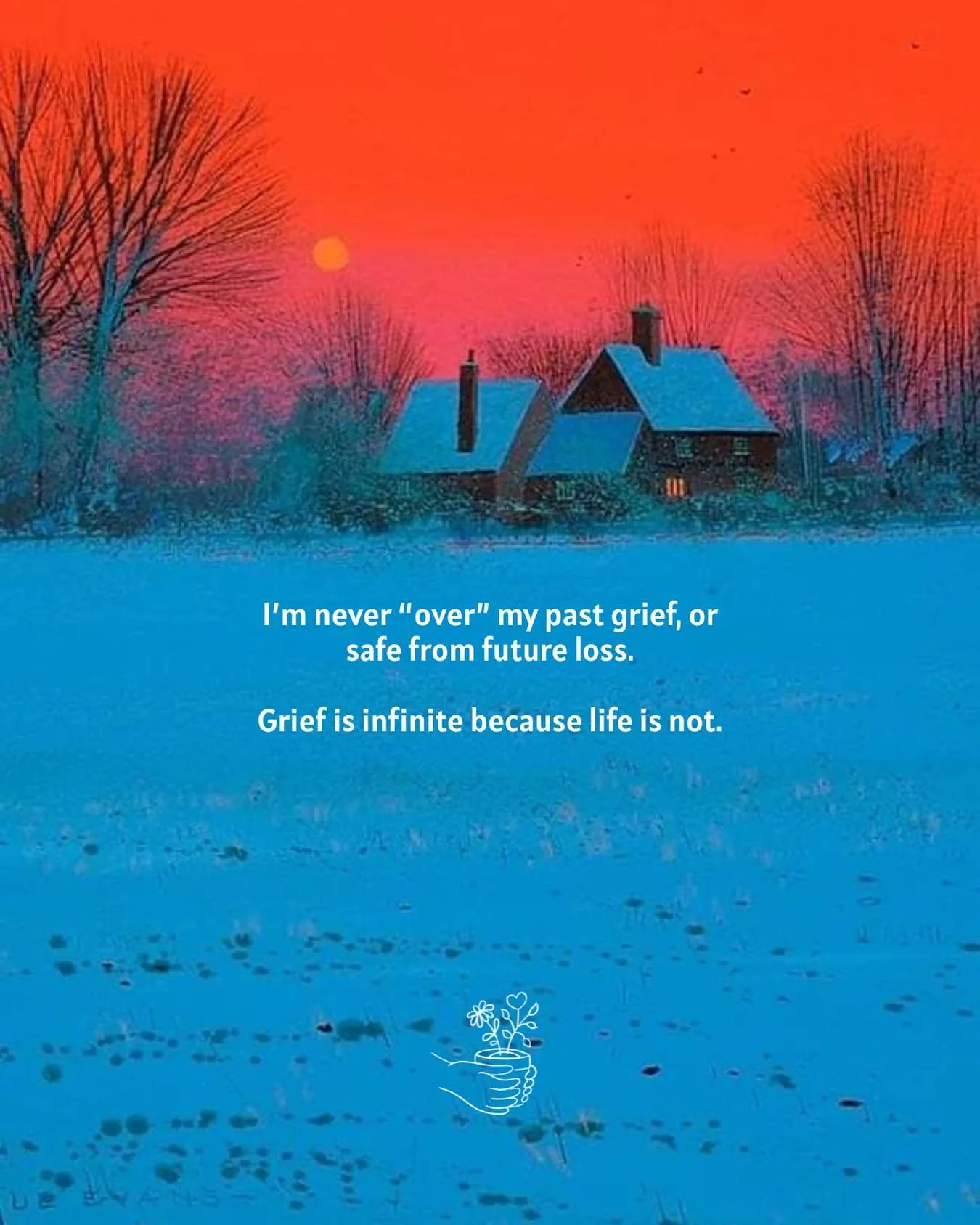 Grief is infinite because life is not. 

Words by: @notesfromyourtherapist

#grief