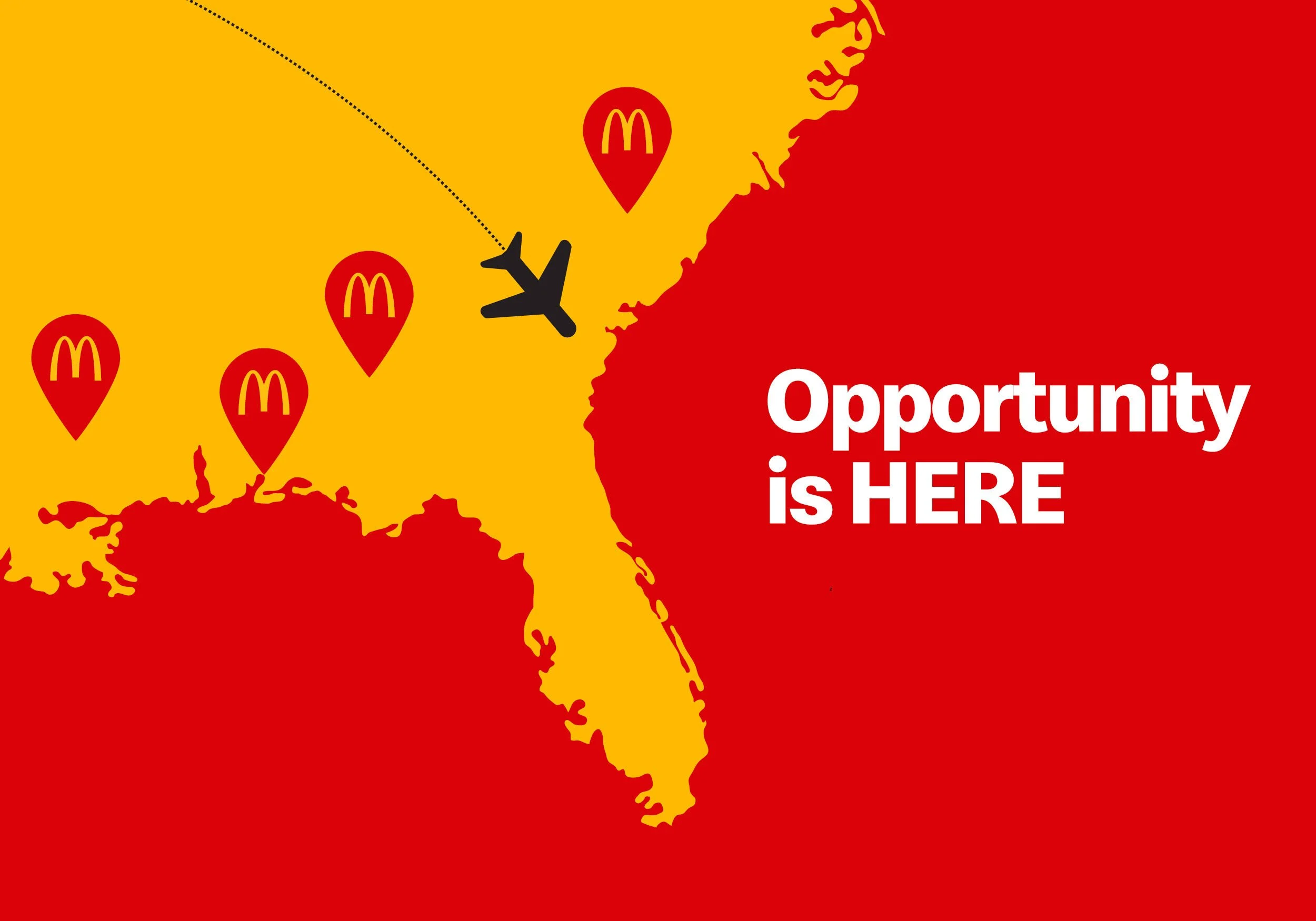 McDonalds Airport Relocation Ads
