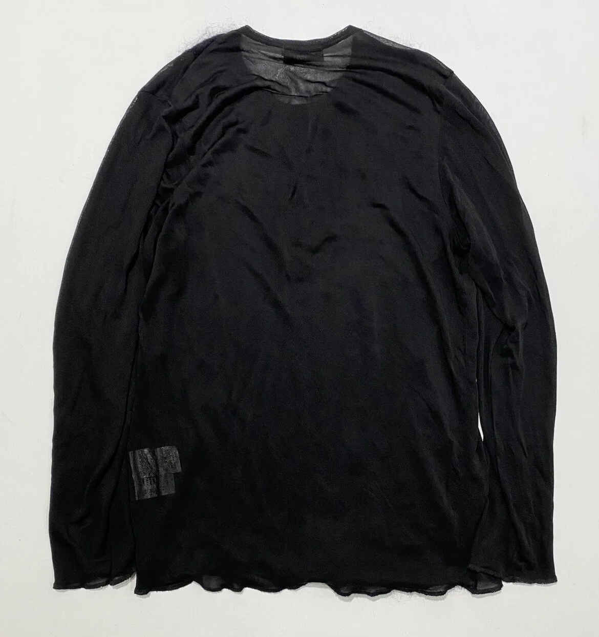 Tricot Comme des Garçons 1994' wool rayon blend hybrid longsleeve