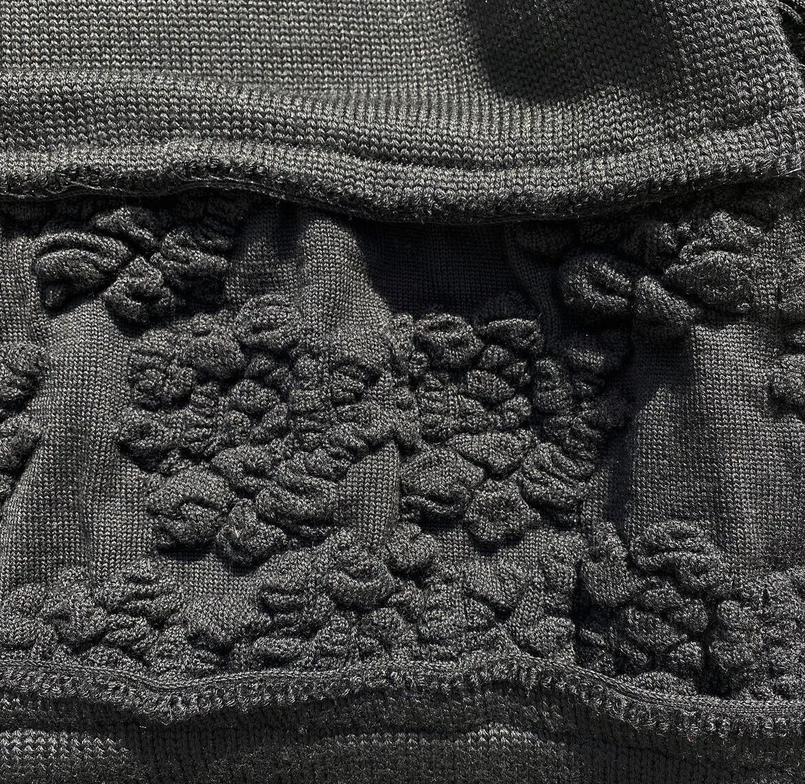Comme des Garçons Ruffled Fringe Wool Knit — Assorted Wears