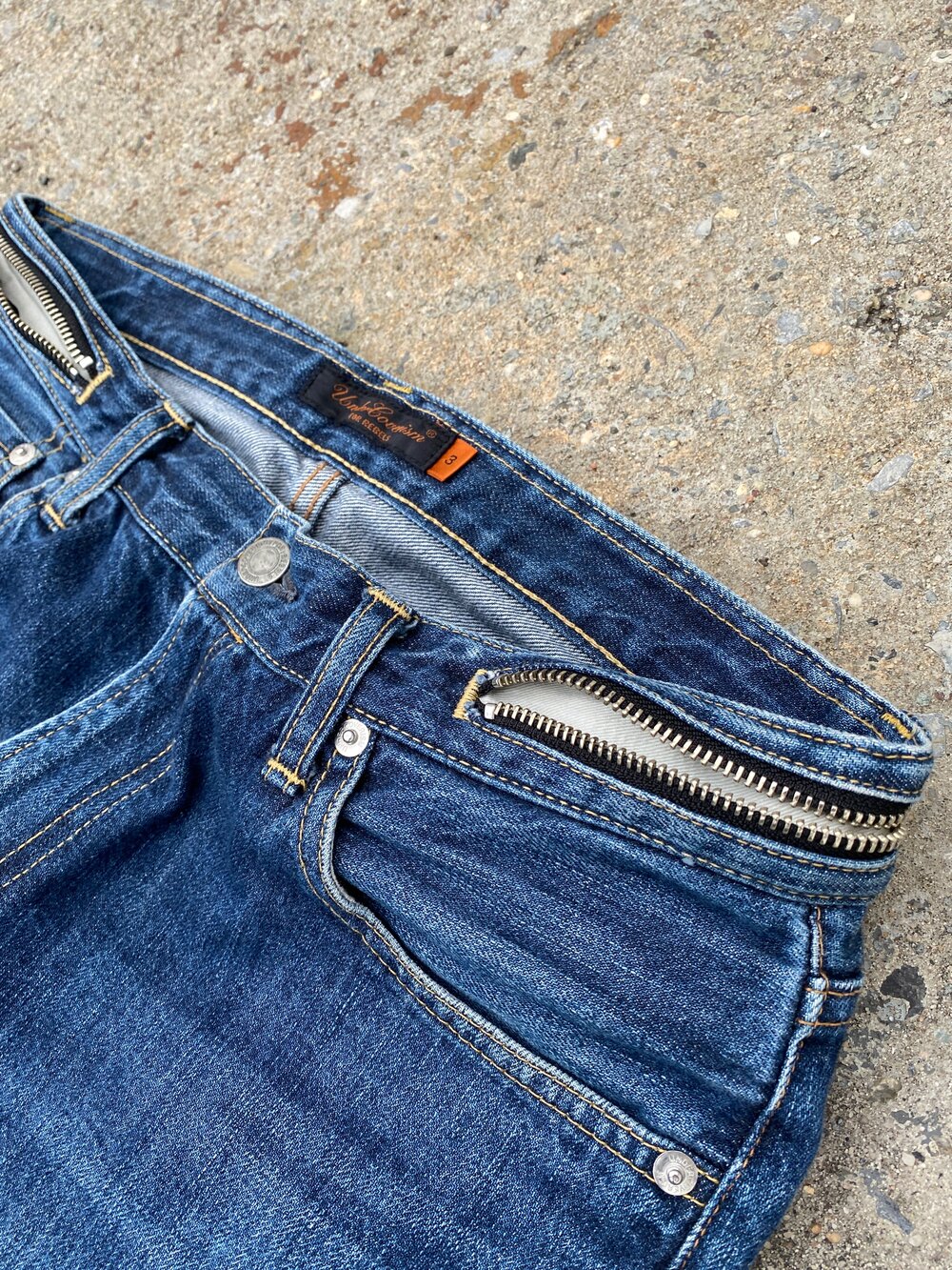 Undercover 07' zipper waist denim — Assorted Wears