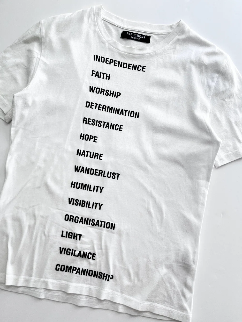 Raf Simons archive 02' Independence graphic shirt — Assorted Wears