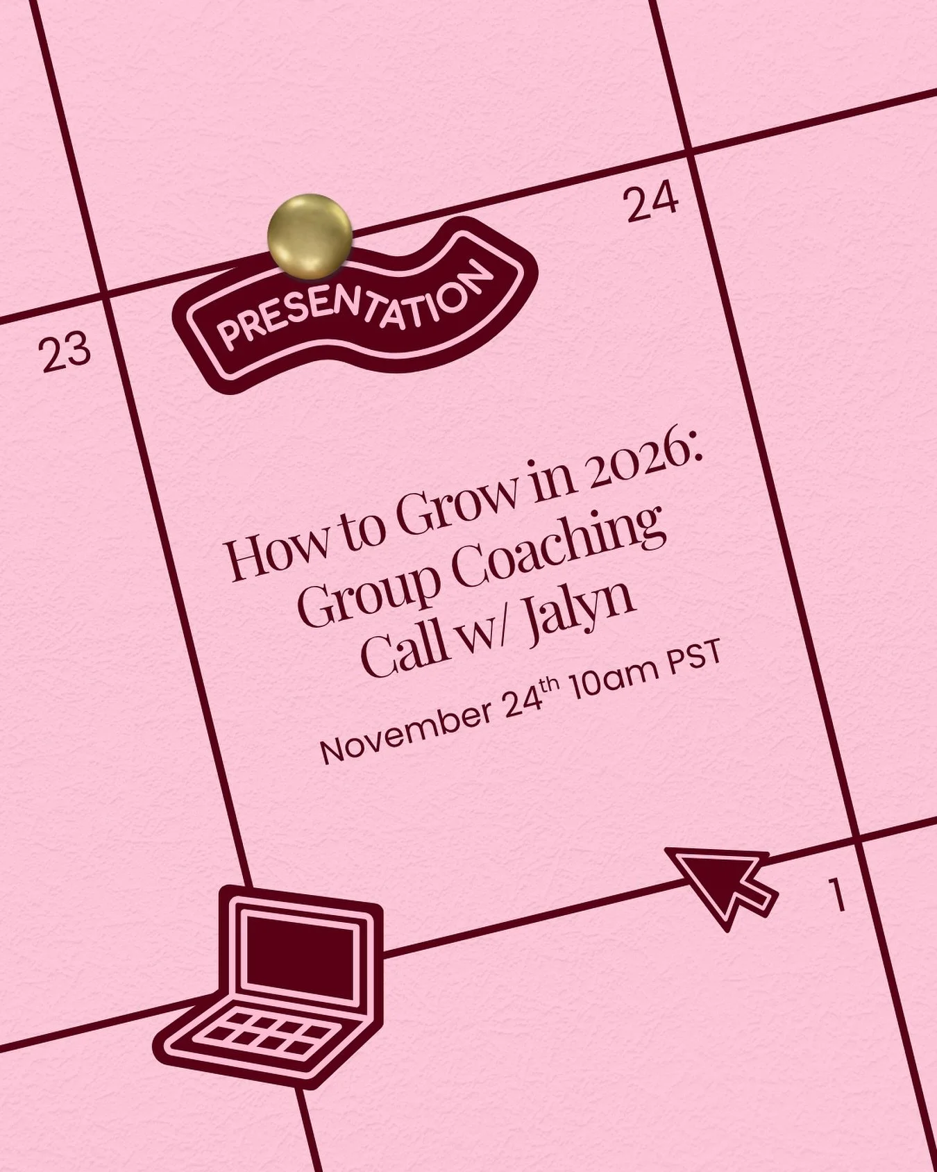📣 November&rsquo;s Live Group Coaching Call is here!

🗓️ Monday, November 24 🕙 10am PST / 1pm EST / 6pm GMT 🎯 Theme: How to Grow on Instagram in 2026

This month&rsquo;s focus is all about helping you grow smarter next year. We&rsquo;ll cover con